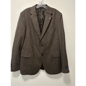 GANT Tailored Fit Brown Herringbone Sport Coat